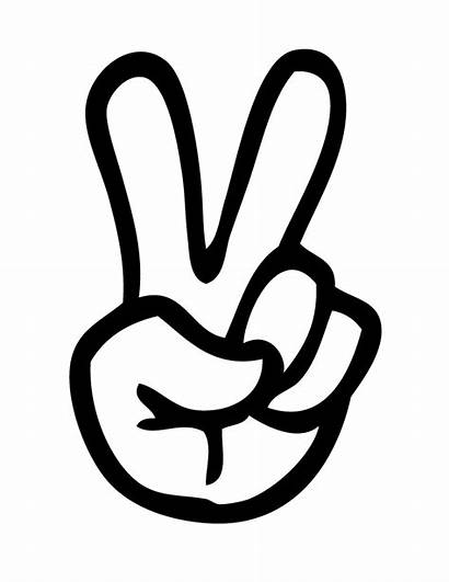 Peace Sign Cartoon Hand Finger Cliparts Attribution