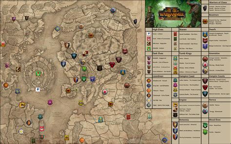 Warhammer 2 Mortal Empires Map Time Zones Map World