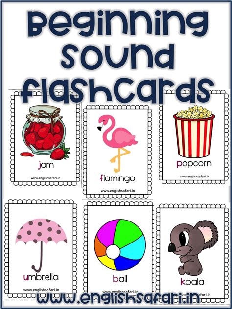 208 Beginning Sound Flashcards A To Z Uppercase Lowercase And