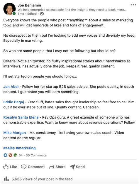31 Linkedin Post Ideas To Improve Engagement With Examples Revpilots