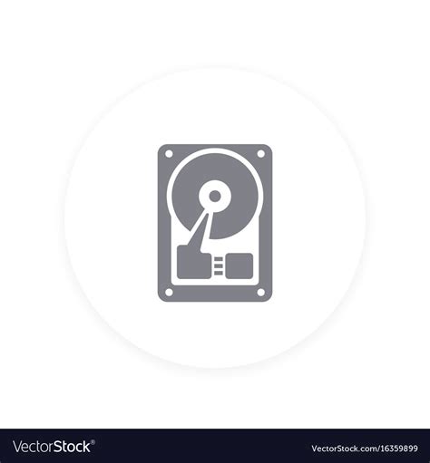 Hdd Hard Disk Drive Icon Royalty Free Vector Image