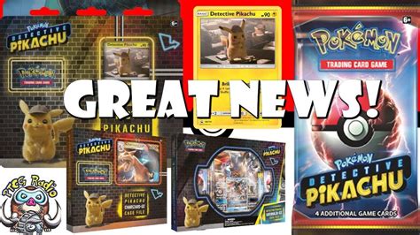 Awesome Detective Pikachu Pokemon Tcg Products Revealed Youtube