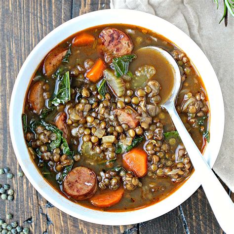 Lentil Soup With Sausage And Greens The Foodie Physician