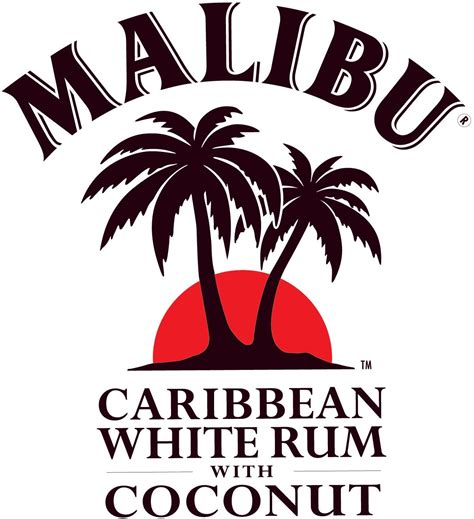 Malibu is a coconut flavored liqueur, made with caribbean rum, and possessing an alcohol content by volume of 21.0 % (42 proof). Malibu | Malibu rum, Malibu drinks, Logotype