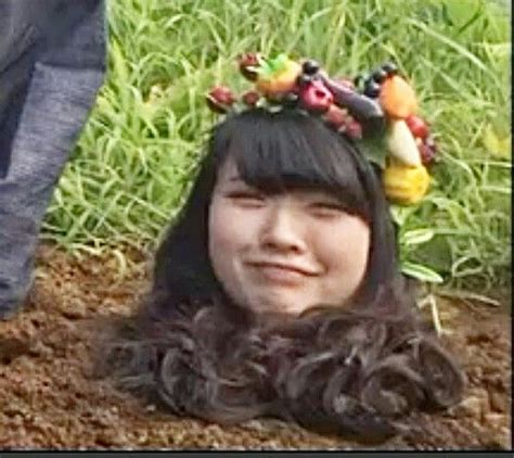 Girl Buried Up To Her Neck In The Ground Bury Woman Face Grounds