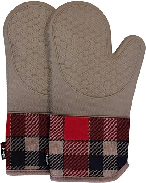 Best Bbq Gloves Heat Resistant Silicone Oven Mitts Home Tech