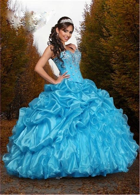 Quinceanera Dresses 2017 Vestidos Debutantes Sexy Blue Ball Gowns
