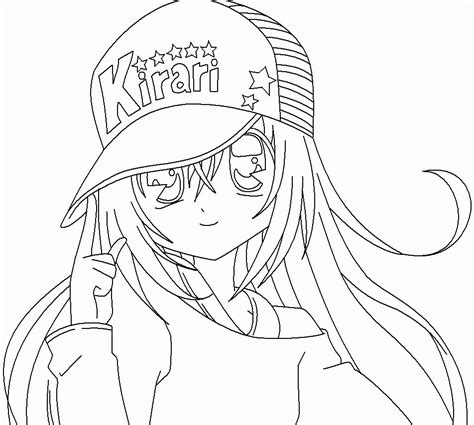 Free Anime Coloring Pages Kirari Coloring Home