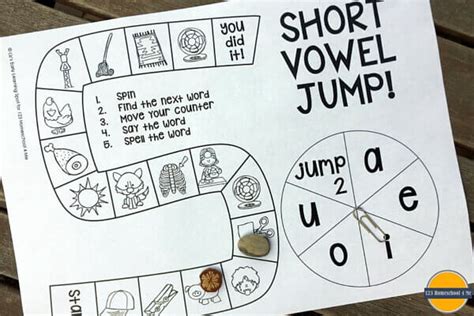 Short Vowel Games For Esl Students Bingo Board Game Newcomer Roll