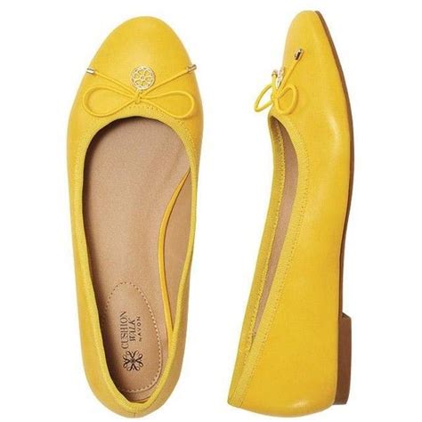 Cushion Walk Yellow Ballet Flats By Avon 295 Zar Liked On Polyvore