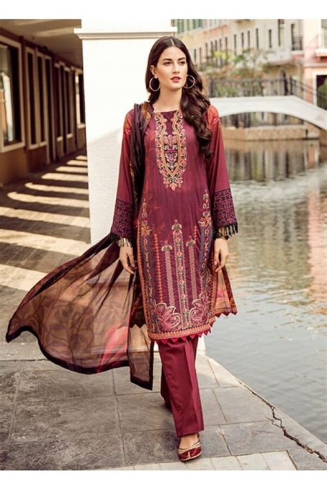 Pakistani Salwar Kameez Iznik Premium Lawn Collection 2019 Ilp 05 Fashion Design Clothes