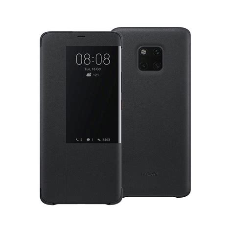 Husa Smart View Cover Originala Pentru Huawei Mate 20 Pro Negru