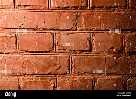 Old Red Textured Brick Wall Stock Photo Alamy