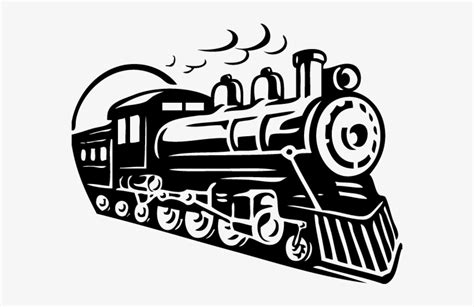 Steam Train Silhouette Clipart Train Rail Transport Train All Aboard
