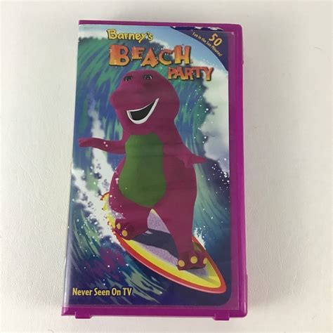 Barneys Beach Party Vhs Tape Sing Along Educational Etsy