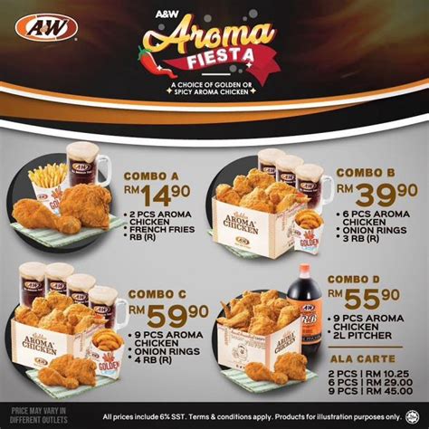 Official a&w malaysia page website : A&W Aroma Fiesta Combo from RM14.90 (6 November 2018 - 7 ...