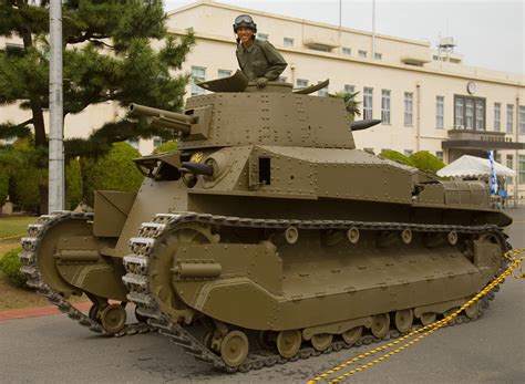 A Restored And Running Type 89 Yi Go Tank At Tsuchira Tank Museum Open