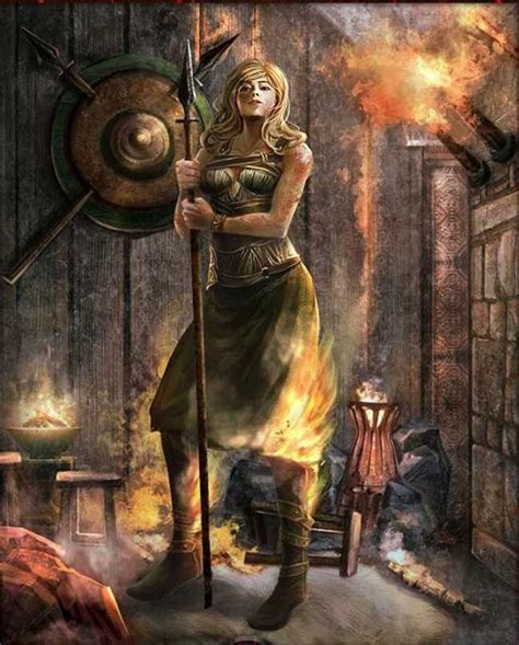 Gullveig The Gilded Witch A Vanir Goddess Probably Freyja Who Is Burned Three Times By The