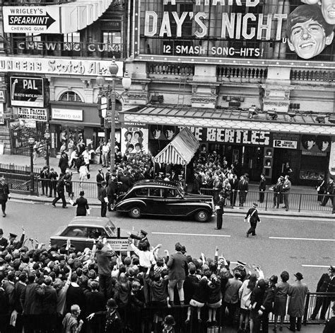 Four Days After The World Premiere Of A Hard Day S Night In London The Beatles Arrived In
