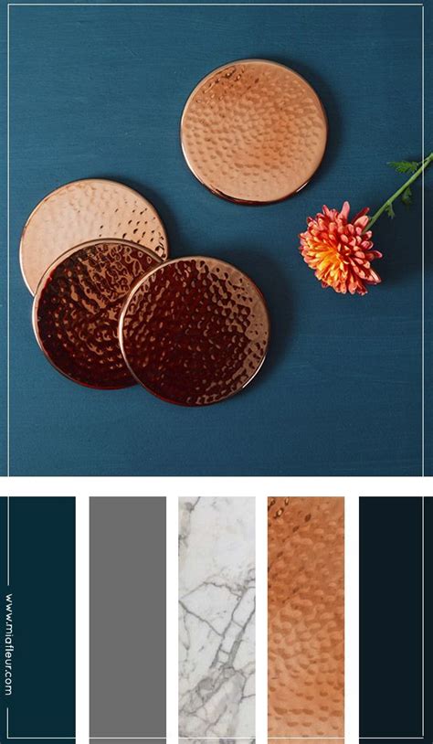 Copper Interiors Colour Palette Via Miafleur Home Decor Colors