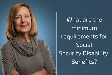 Minimum Requirements For Social Security Disability Benefits Sharon