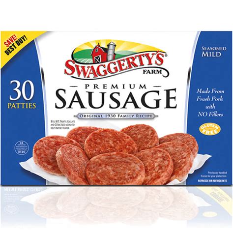Breakfast Sausage Patties 30 Mild Box Swaggerty S Farm