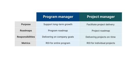 Program Manager Vs Project Manager — Roles And Responsibilities Aha