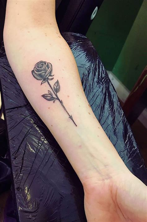 Single Rose Rose Tattoo On Arm Rose Tattoo Forearm Rose Tattoos