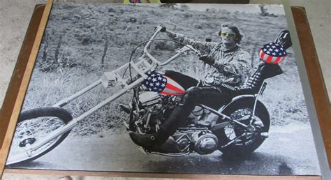 Original 1969 Easy Rider Poster Peter Fonda And Captain America Chopper