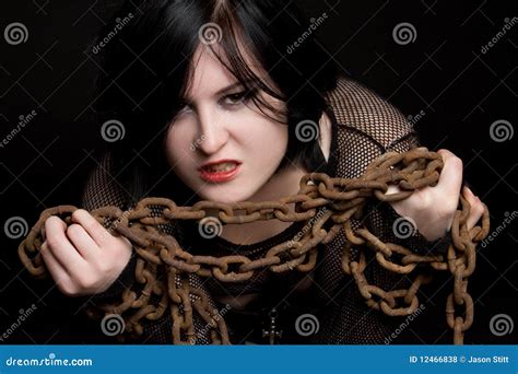 Woman In Chains Royalty Free Stock Photos Image 12466838
