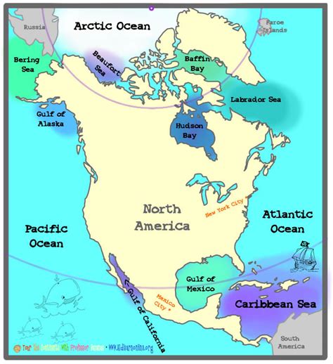 Map Of The United States With Oceans And Lakes United States Map