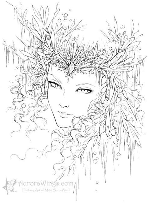 Our huge coloring sheets archive currently. Snow Queen - Inked by Mitzi Sato-Wiuff * Coloring pages ...