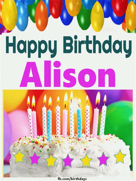 Happy Birthday Alison Image 