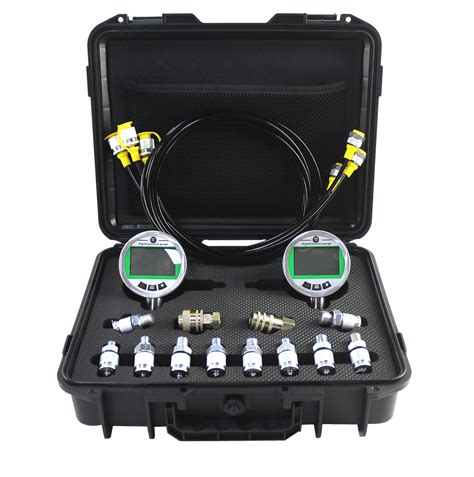 Dpg Digital Hydraulic Pressure Test Kit With 2 Pressure Gauges 12000psi