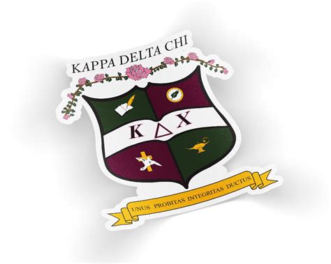 Kdx Kappa Delta Chi Crest Sticker Etsy