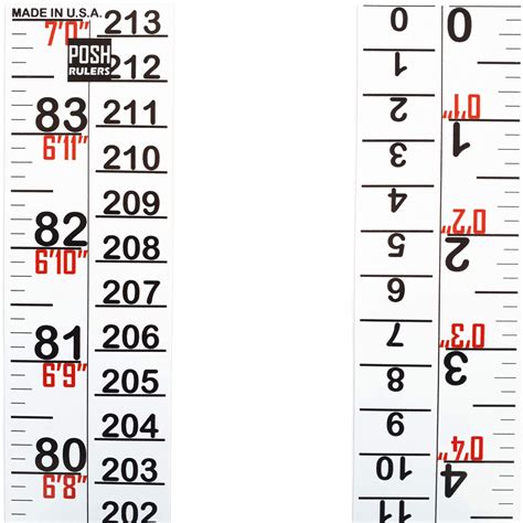 Printable Height Ruler Printable Ruler Actual Size Height Ruler