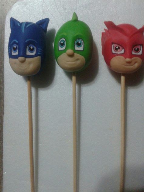 Cake Pops Heroes En Pijamas Heroes En Pijamas Cumpleaños Y Torta Pj Mask