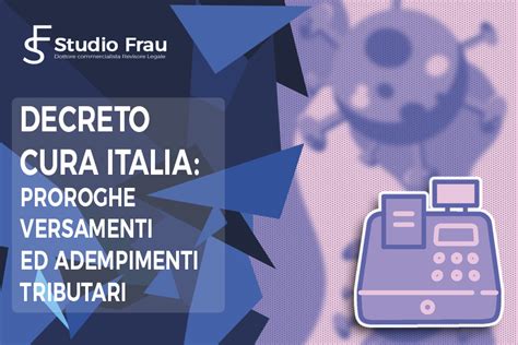 Proroghe Versamenti E Adempimenti Decreto Cura Italia Studio Frau