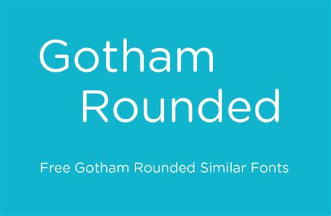Gotham Rounded Font Free Dafont Free