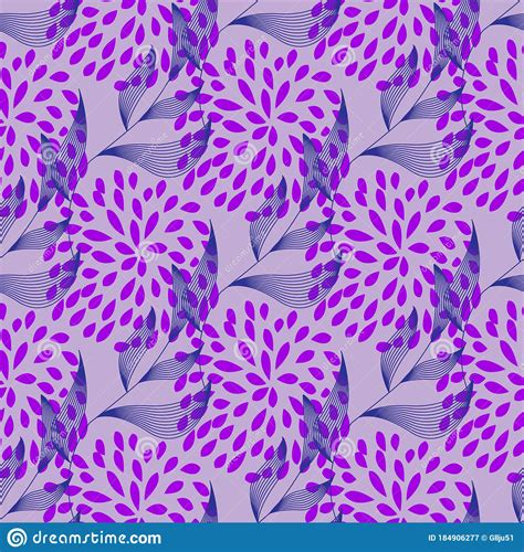 Floral Seamless Pattern Flowers And Leaves Colorful Vector Background