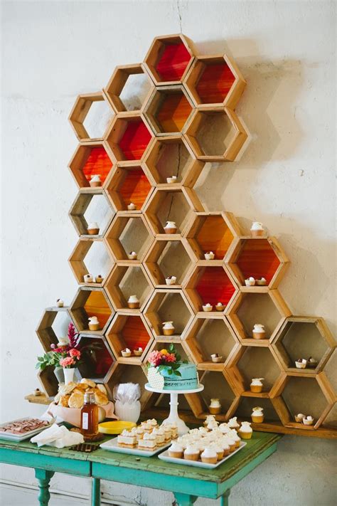 Trending Now: Honeycomb-Inspired Wedding Details | Honey decor, Bee