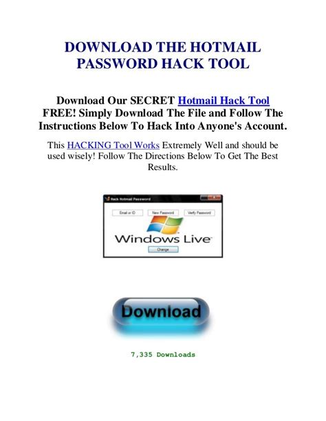 Hack Hotmail Account And Password 2012