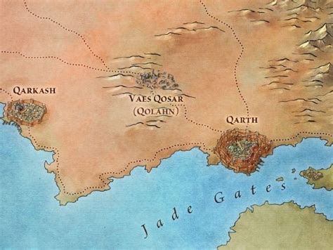 Qarth From Lands Of Ice And Fire Game Of Thrones Map Game Of Thrones