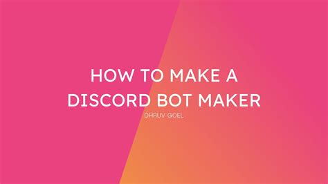 How To Make A Discord Bot Maker 247 Ready To Use Bots Youtube