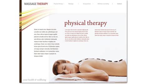 Website Template For Massage Chiropractor Physical Therapy Order Custom Website Design