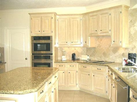 Excellent protection for your woodwork. Pickled Oak Cabinets With Granite Tops Stainless Sink And ...