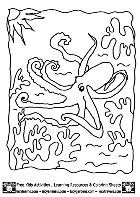 Free Printable Ocean Scene Coloring Pages