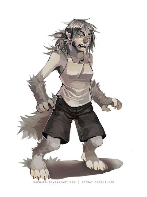 Werewolf Girl By Hjeojeo Werewolf Girl Werewolf