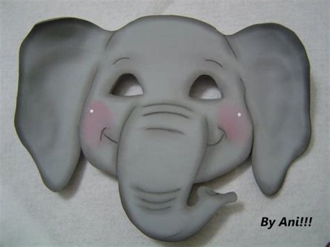 Mascara De Elefante Goma Eva Imagui