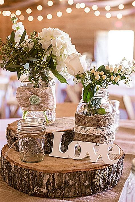 Gorgeous Mason Jars Wedding Centerpieces Wedding Forward Wedding